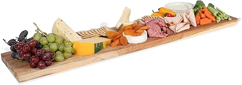Miniatura 4 de brightmaison Maggio - Tabla de cortar de madera para embutidos y mesa de madera para decoración de cocina, madera de acacia