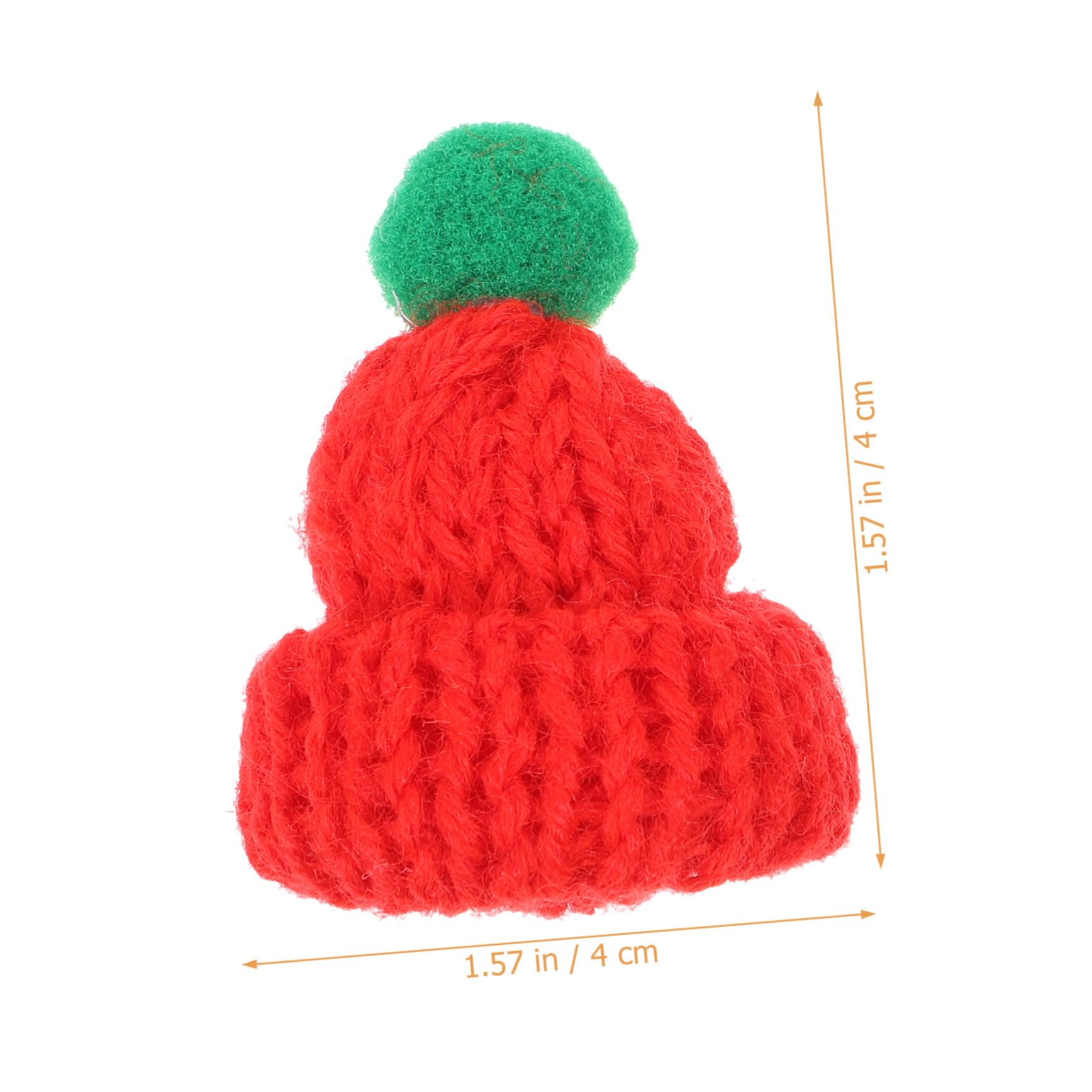 TOPPERFUN 20 Pezzi Cappelli Miniature Natalizi Babbo Natale per Decorazioni Fai da Te Accessori per Albero di Natale e Bottiglie di Vino Flessibile e Resistente Rosso e Verde per Feste