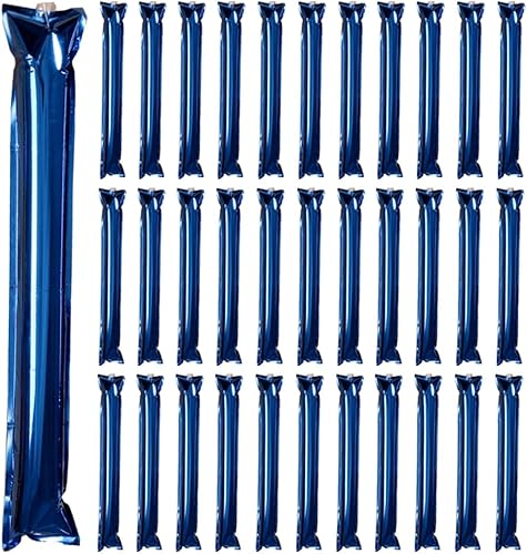 Lovecheer 50 unidades de palitos de trueno gruesos que animan palitos inflables de plástico para el equipo deportivo, fiesta de espíritu