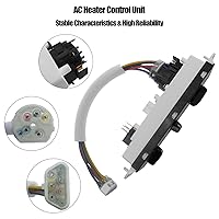 Vista 6 de Panel de control climático HVAC para Jeep Wrangler TJ 1999-2004 Interruptor de control del selector de calentador, panel de calentador climático