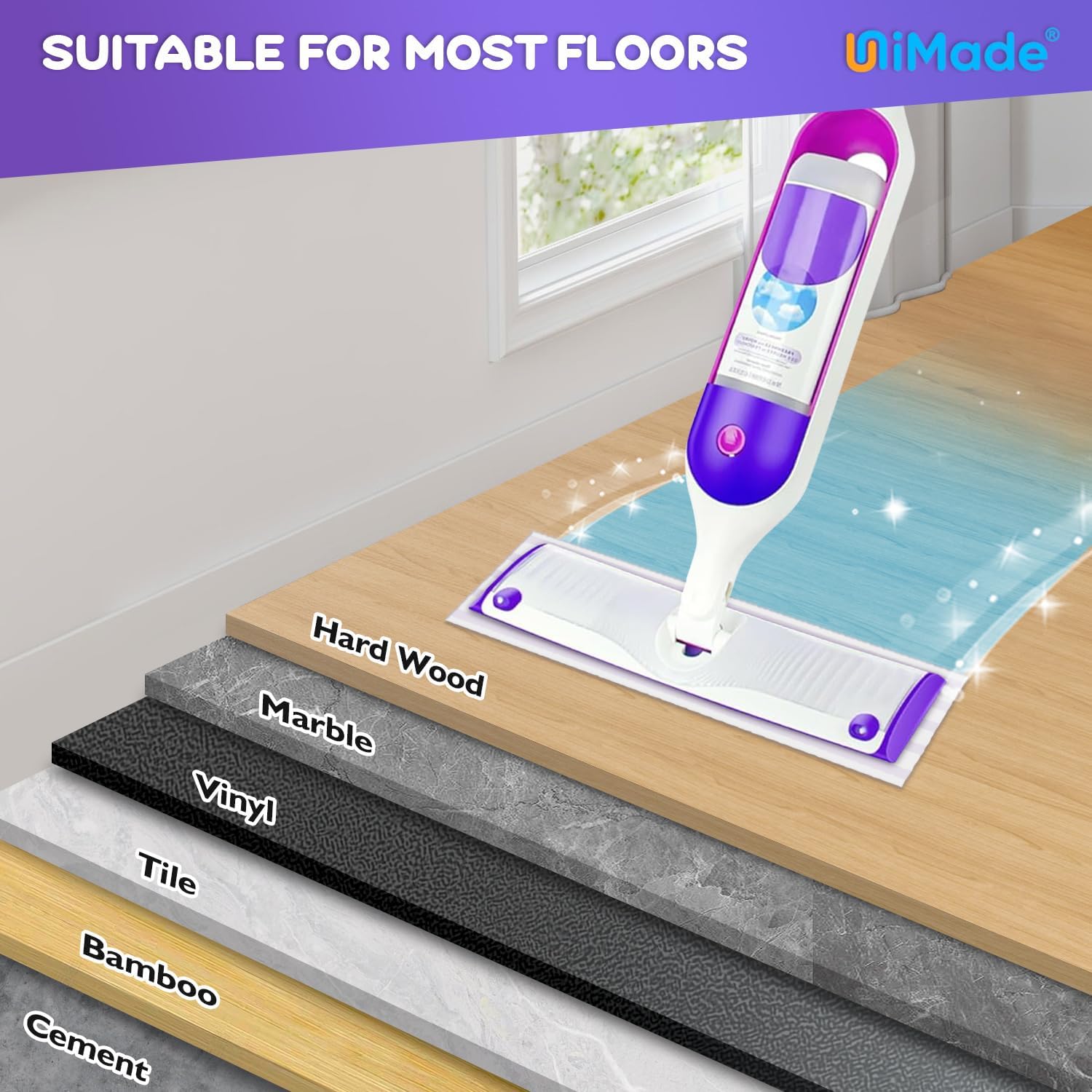 23 Pack Mop Pads Compatible with Swiffer Powermop, Washable Microfiber Pads Replacement for 13 ''-14.5 '' Mops - PowerMops Refills for Most Floor Types