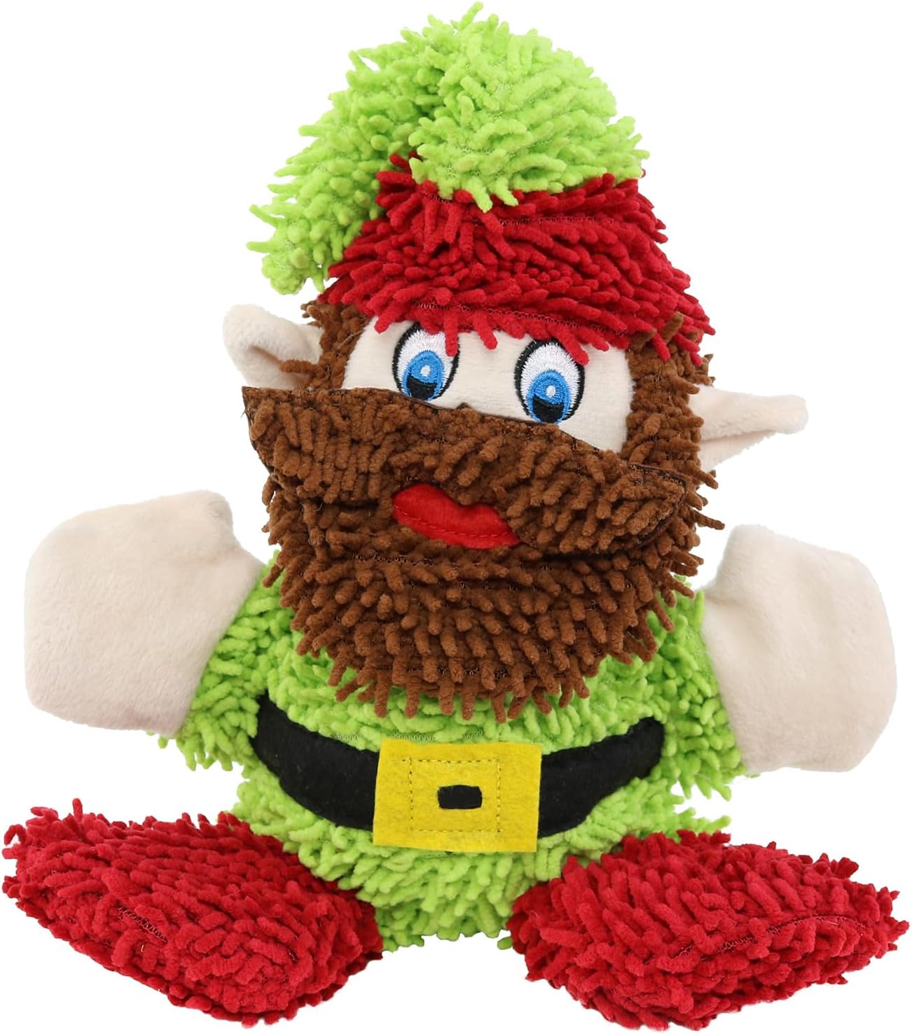 MIGHTY- Microfiber Ball Medium- Holiday - Made with Squeaker Balls and Minimal Stuffing. Strong & Tough. Interactive Play. Machine Washable & Floats (Monster/Red Elephant, Jr Combo Pack)