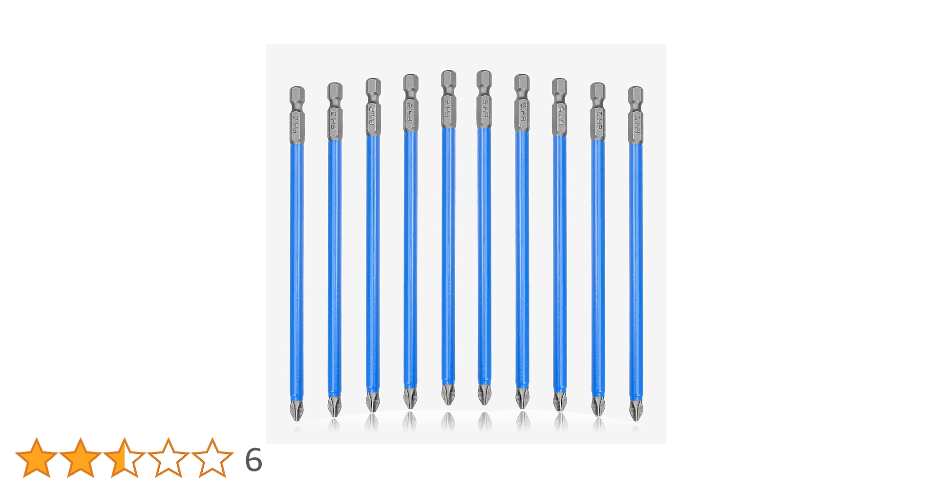 Amazon | Wolfride ドライバービット セット 2番 十字轴 150mm長