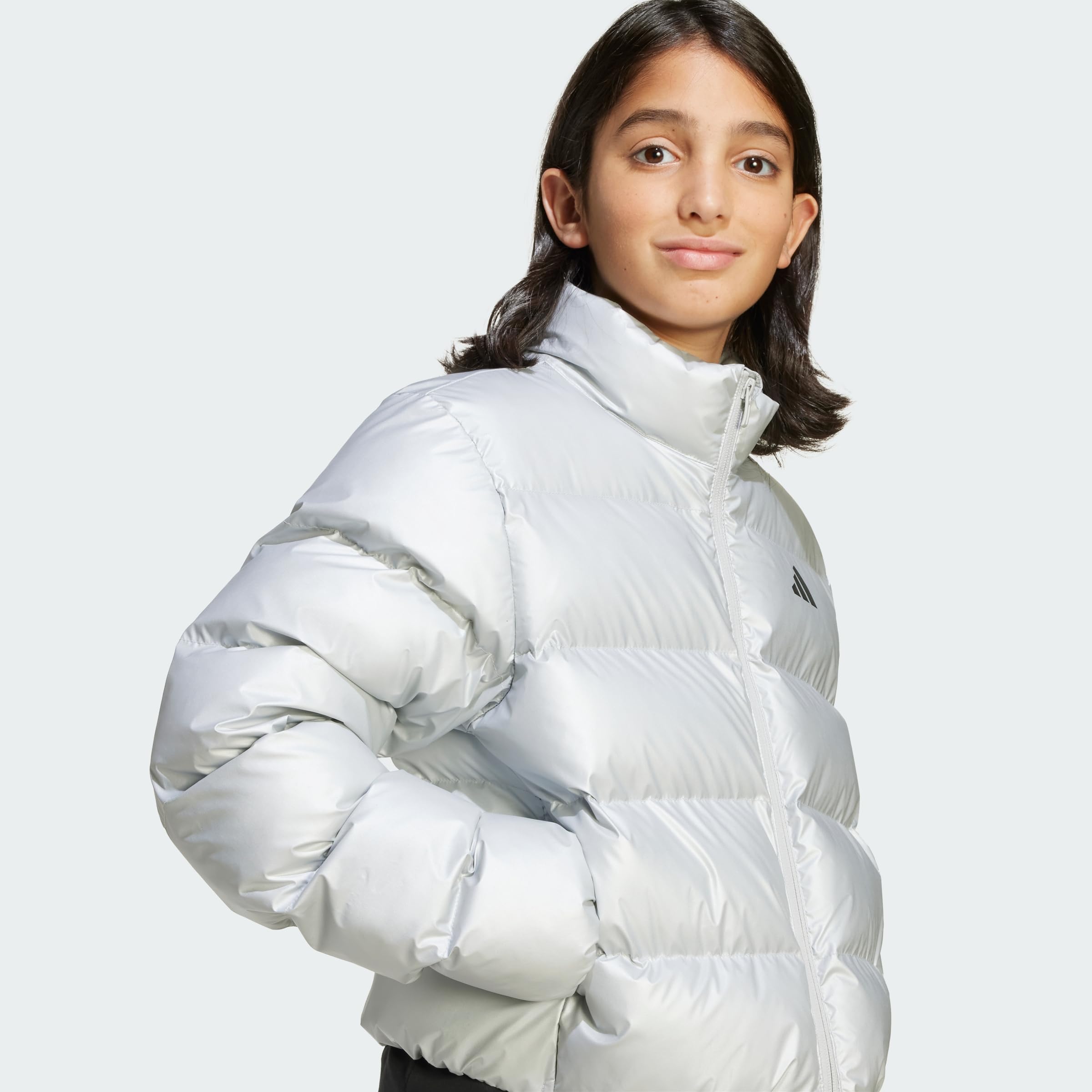 adidas Kids Piumino sintetico junior in stile glam