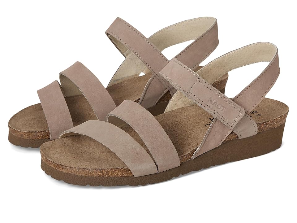 Naot Kayla Women's Sandals Stone Nubuck : EU 40 (US Women's 9-9.5) M, Leather/Suede