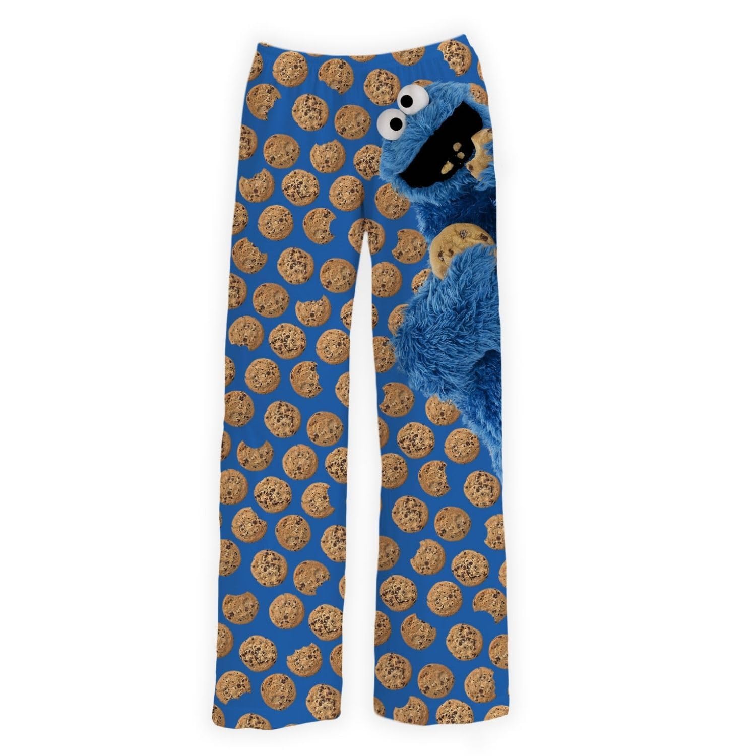 BRIEF INSANITY Sesame Street Character Pajama Pants for Men &amp; Women - Soft Loose-Fit Lounge Bottoms with Side Pockets