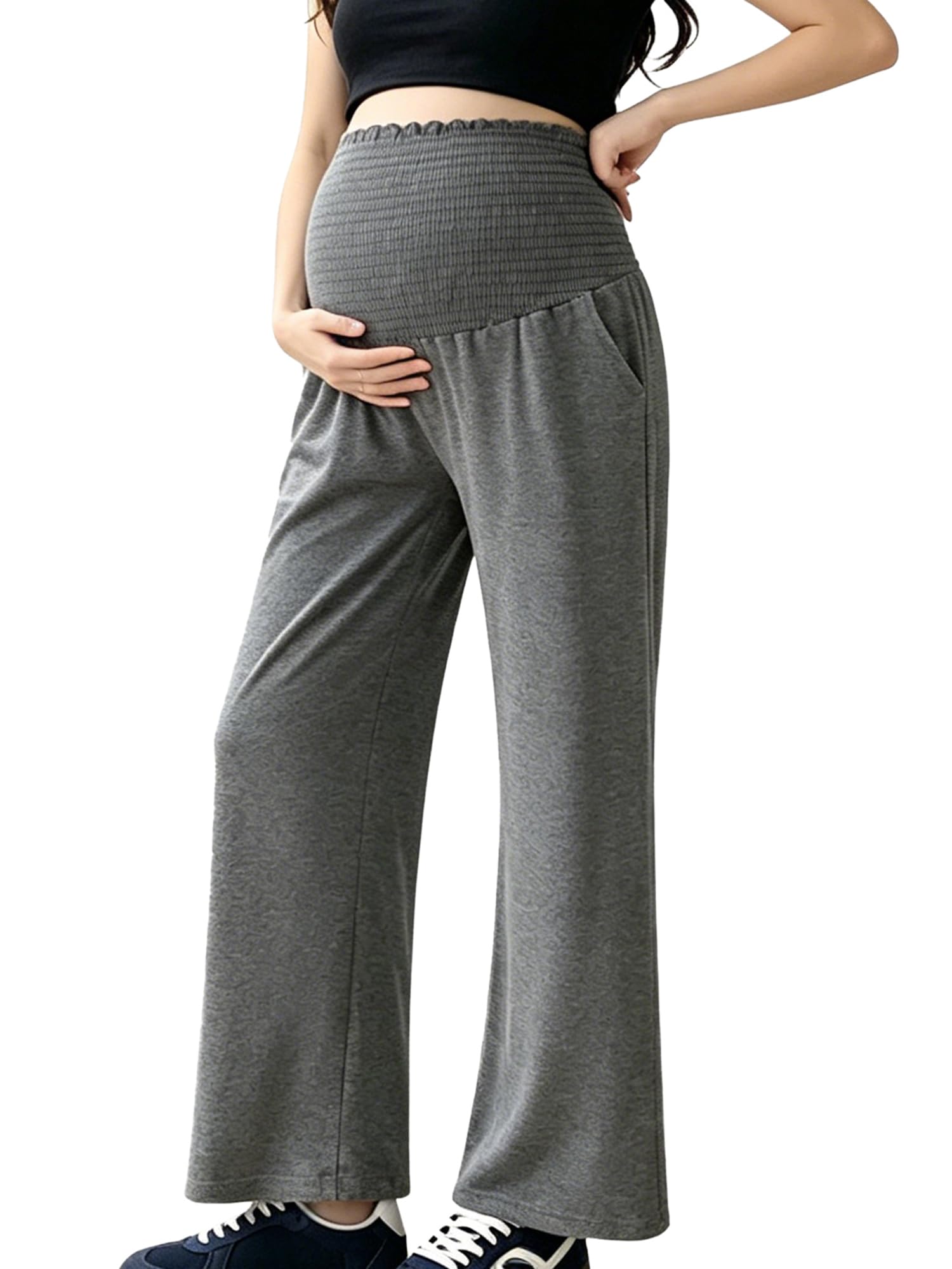 Pantalon de grossesse confortable anti-pression pour le bien-être quotidien - 8