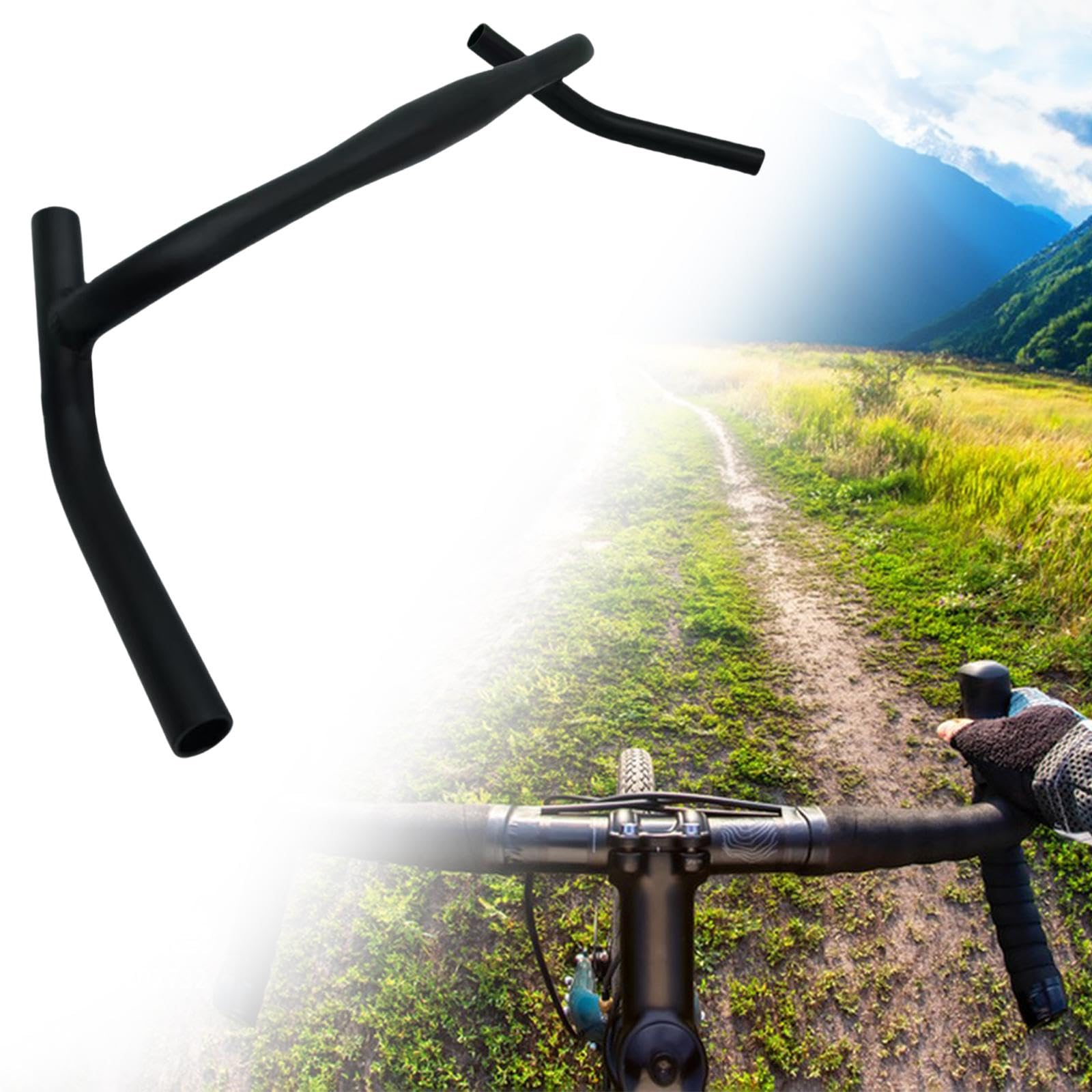 Generic Manubrio per Bicicletta Professionale in Lega di Alluminio Resistente Facile Da Installare Ricambio Diretto Accessorio Pratico Adatto per Ciclismo Str
