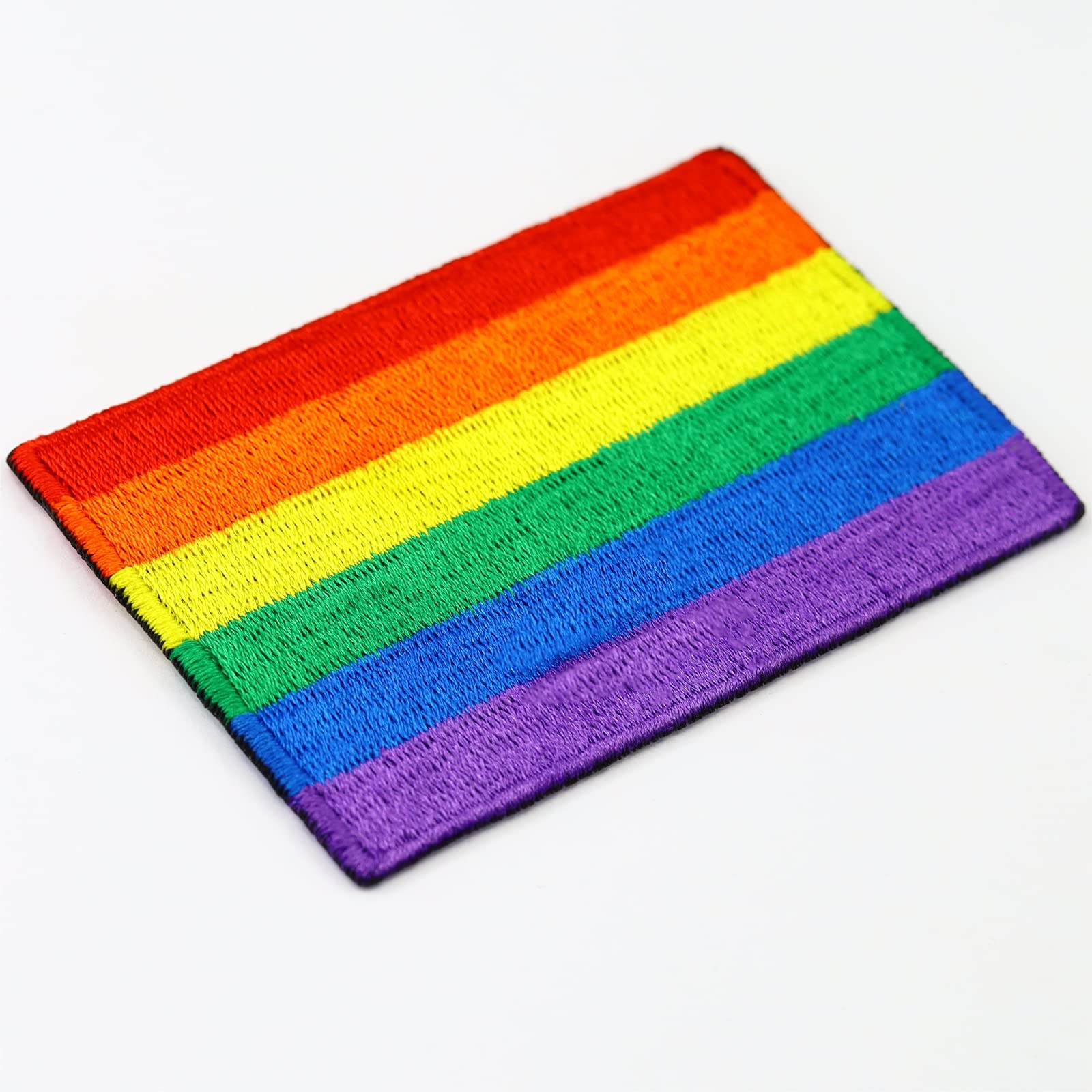 Écusson Drapeau Arc-en-ciel LGBT Pride - Dimensions 60x35 Mm - À Coudre Ou Thermocollant
