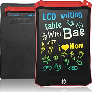 Sketch Pads for Drawing Kids, LEYAOYAO LCD Writing Tablet with Protect Bag Etch a Pads,Toddler Girl Toys Age 3 4 5 6 7 8 9, Birthday Gifts for 3-6 Year Old Girls Boys (Red,8.5-Inch)