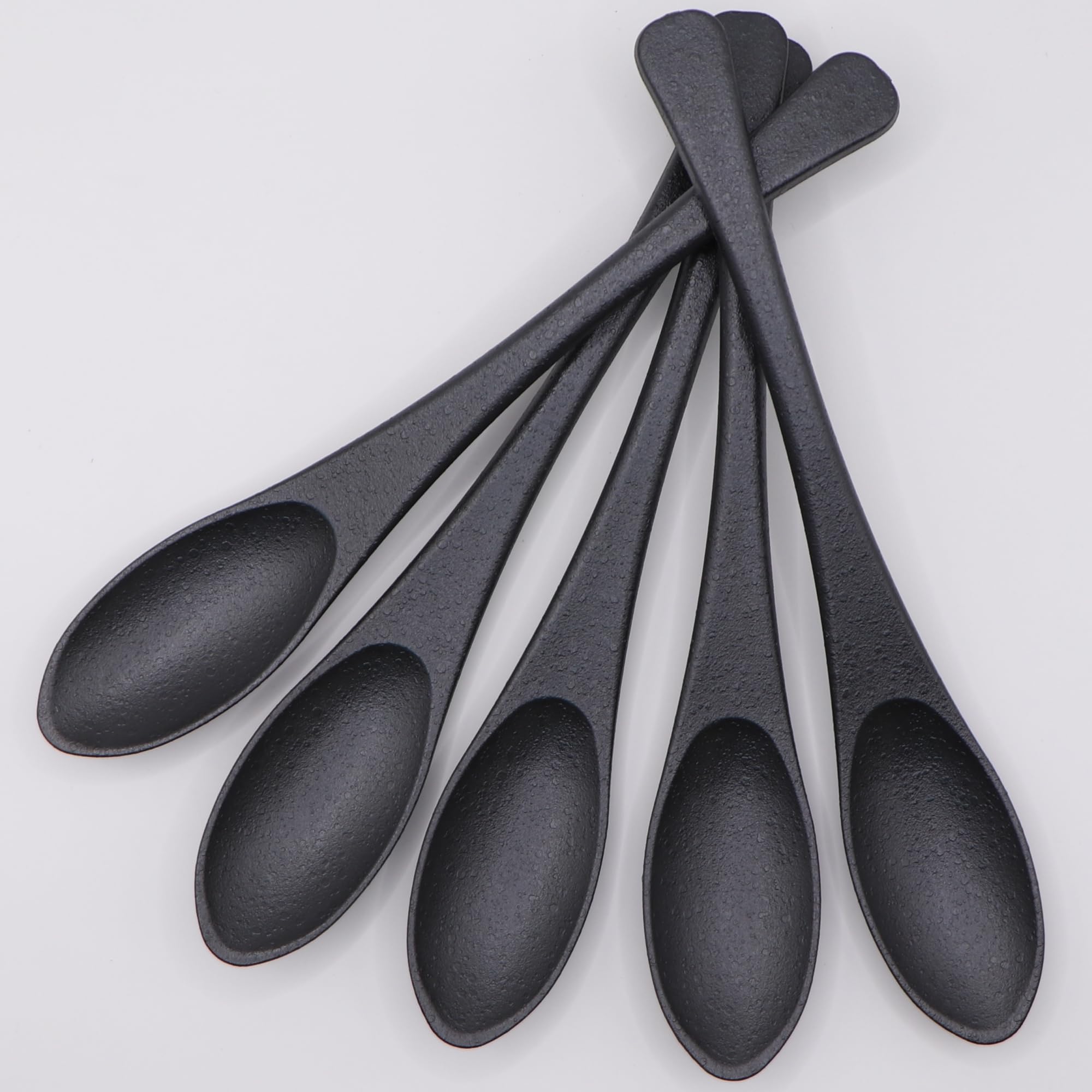 (ware hendey) Heat Resistant Spoon, 7.9 inches (20 cm), For Curry and Frie, Premium Black, Heat Resistant 64°F (240°C), Dishwasher Safe, Microwave Safe, Durable, Plastic, Resin Dishes, Plates, Dishes 