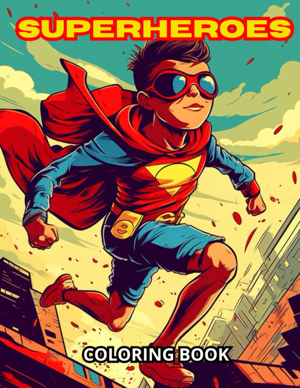 Superheroes Coloring Book