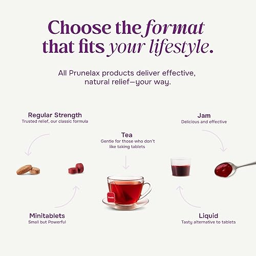 Miniatura 8 de Prunelax Máximo alivio, tamaño de 200 tabletas, tabletas laxantes con senna natural para estreñimiento ocasional, extracto de senna, vegano y sin