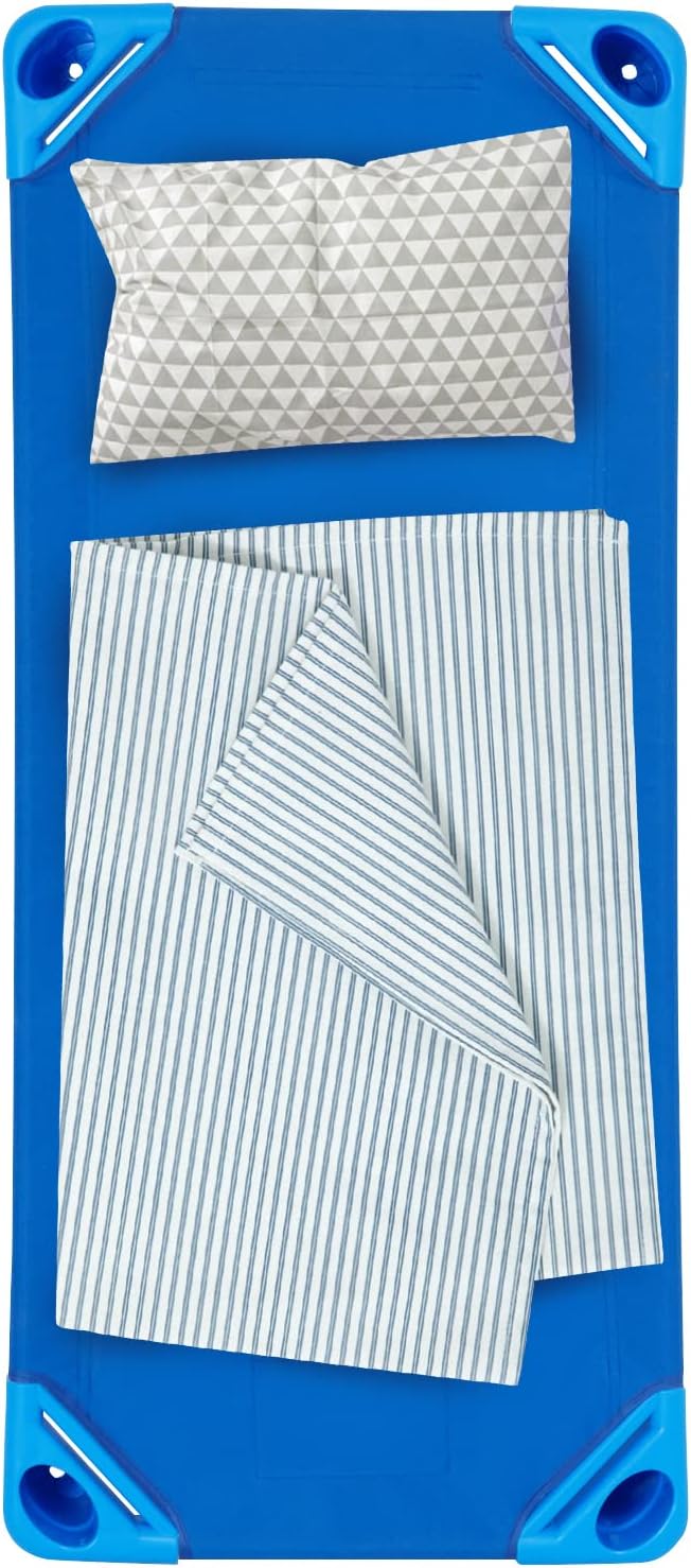 Cuna Apilable para Niños KOTEK, 6 Piezas, Azul, 132x58x15 cm miniatura 9