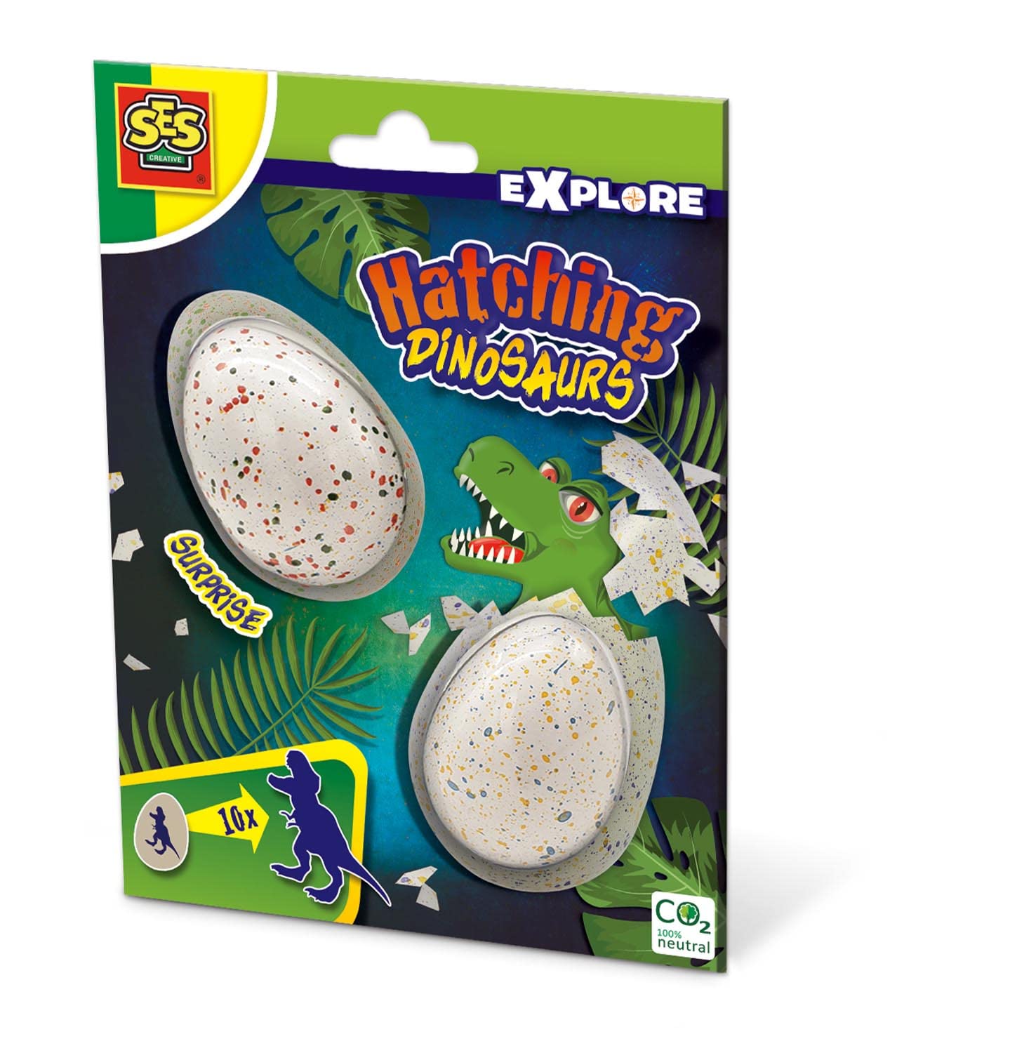 SES Creative 25083 Hatching Dinosaurs - 2 Surprise Eggs