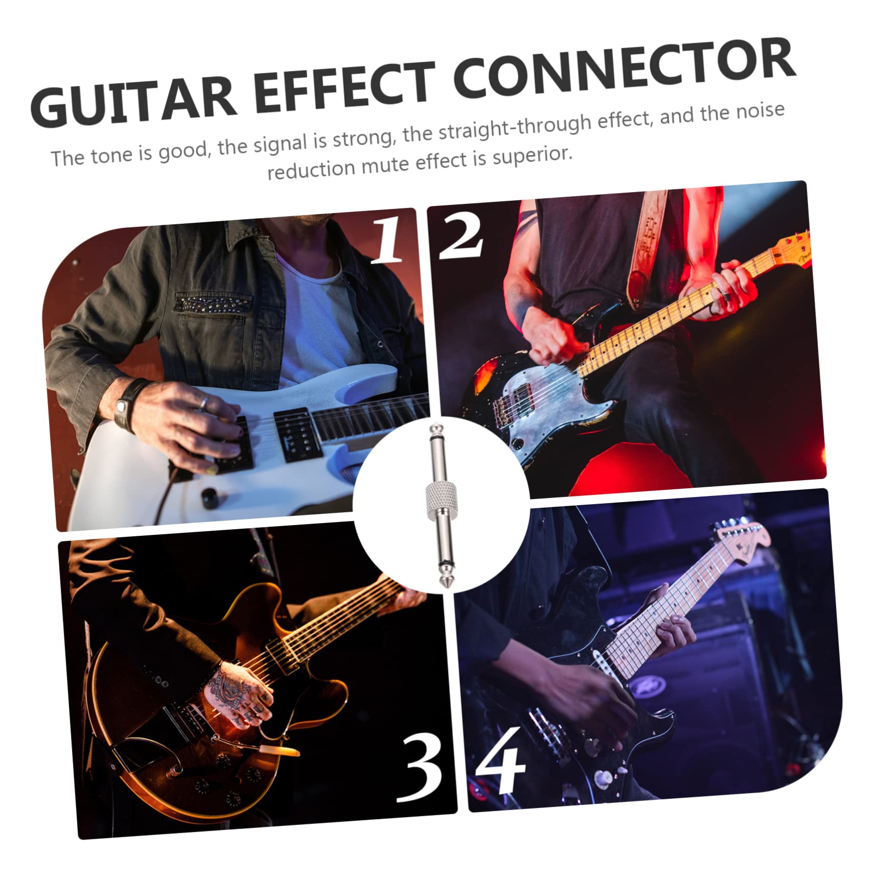 Yardwe 5 Sätze Gitarren Effektpedal Adapter Praktische Klinkenpatchkabel Für Gitarreneffekte Geräuschloser Signalübertragungsstecker Kompakt Und Robust Für Pedalboards 3 Stücke * 5