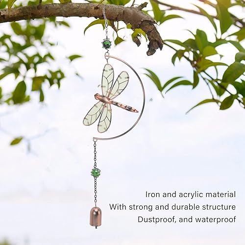 Miniatura 2 de Campanillas de viento de libélula bonita, campanas de viento colgantes, adornos en forma de libélula para interiores y exteriores, para jardín,