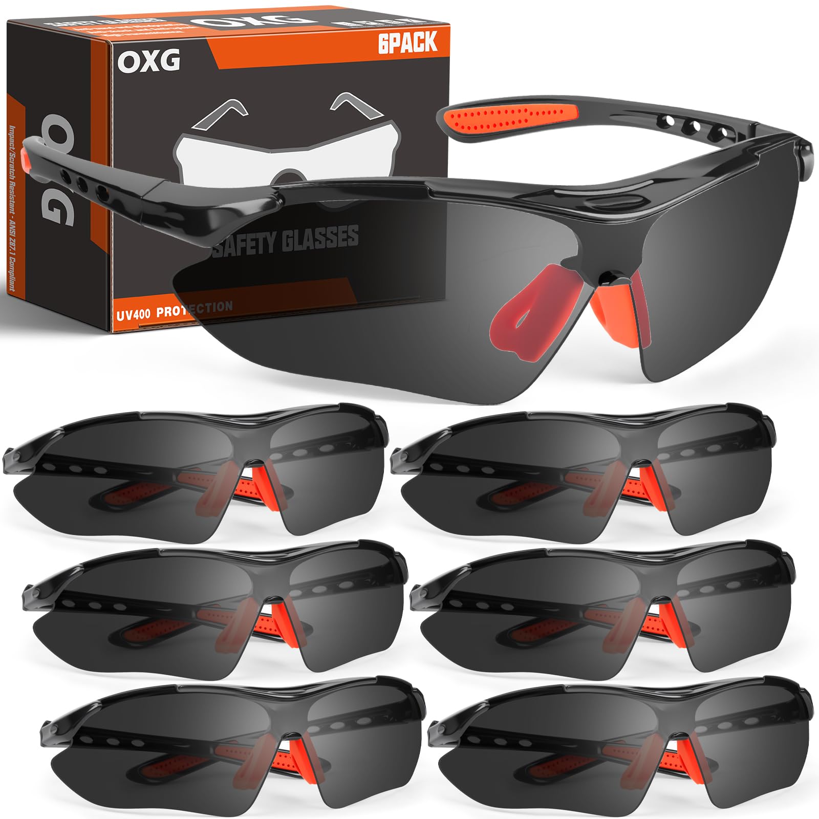 OXG Safety Glasses - Bulk Pack -12