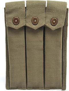 US WW2 Thompson 3 Cell Magazine Pouch Marked JT&L 1944 - World War Supply