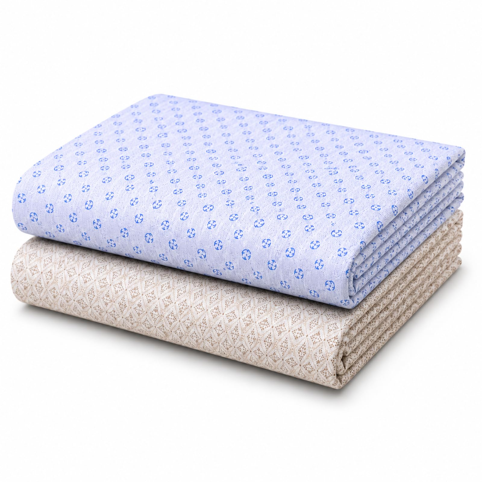 reelent Relent Men's Unstitched White Printed Shirt Fabric Pack of 2 (2.25m Each) – Magic Slub Poly Cotton Soft & Breathable Premium Shirt Material-picture-34