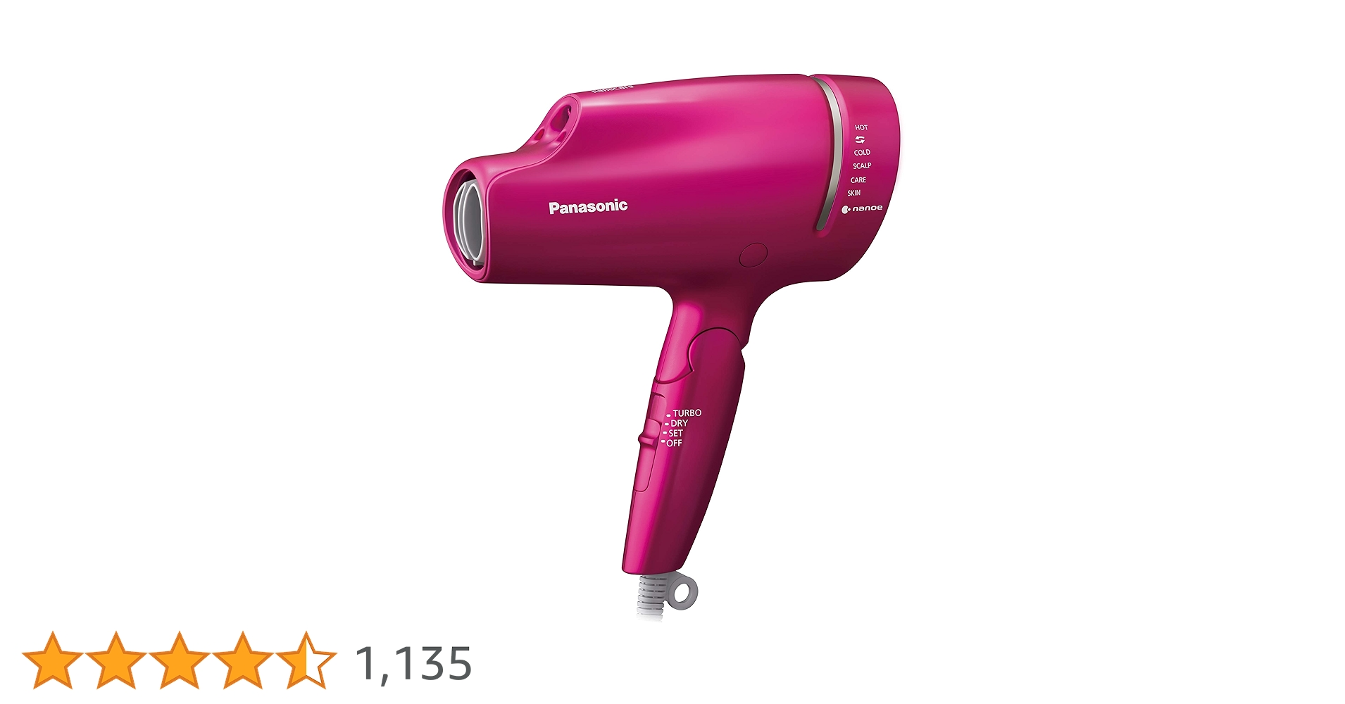 Amazon | パナソニック ヘアドライヤー ナノケア ビビッドピンク EH