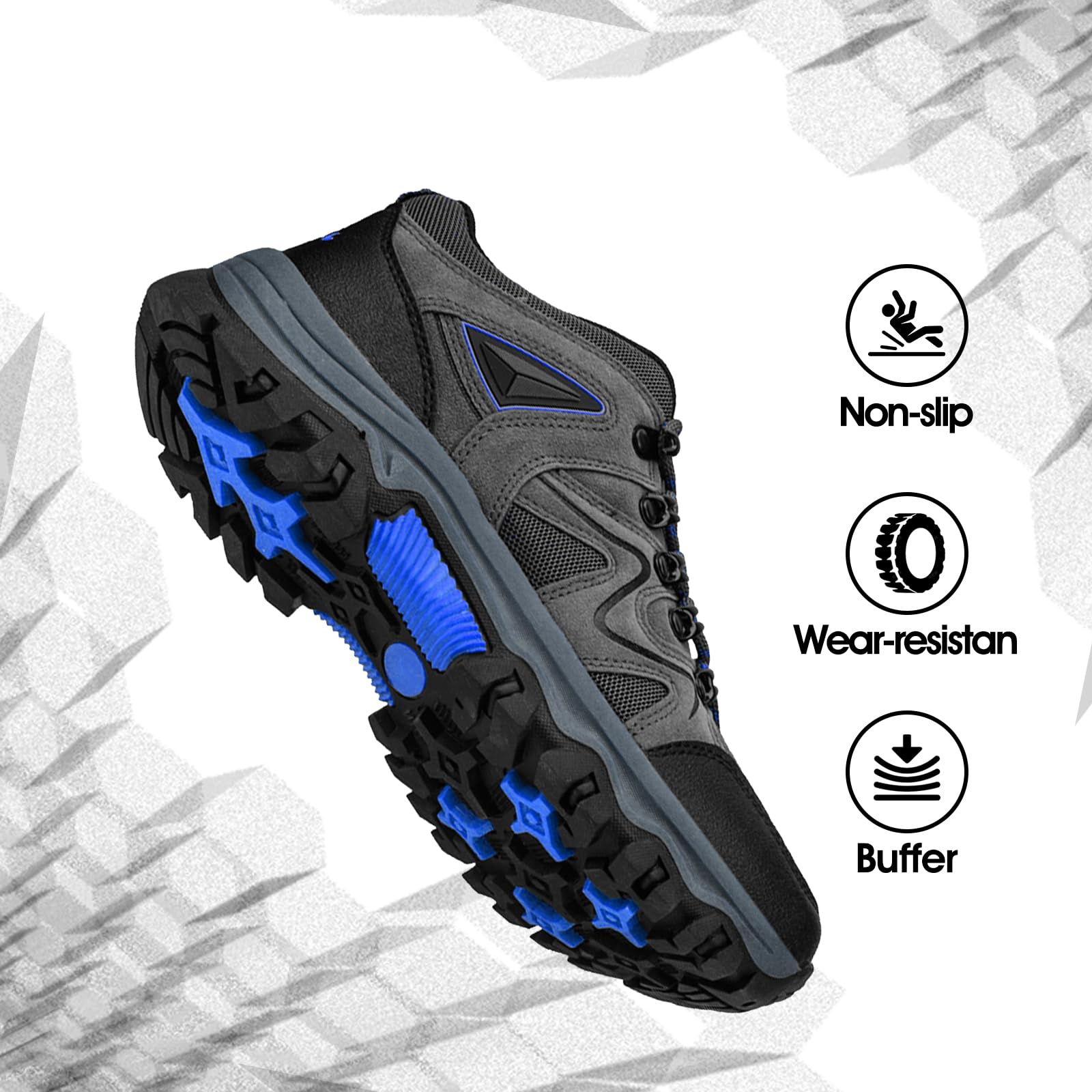 Zapatillas de Trekking Hombre para Senderismo y Montaña Trail Running Verano Ligeras 38-48 EU