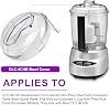 Tapa del bol de repuesto DLC-4CHB para procesador de alimentos Cuisinart Mini Prep Plus, solo para modelos Cuisinart Mini Prep Plus de 4 tazas, usar solo con el bol DLC-4CHB - Apto para lavavajillas 3