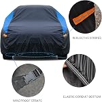 GUNHYI Car Cover for Coupe Sport Car Waterproof All Weather, Suitable for BMW Z3, Honda S2000, Mazda Miata/MX-5, Saturn Sky, Pontiac Solstice, Toyota MR2 Spyder, Volkswagen Cabrio etc.