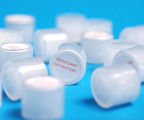 Miniatura 2 de Paquete de 200 recipientes de gel de sílice de 0.02 oz, cápsulas de gel de sílice, paquetes de gel de sílice, absorbentes de humedad para