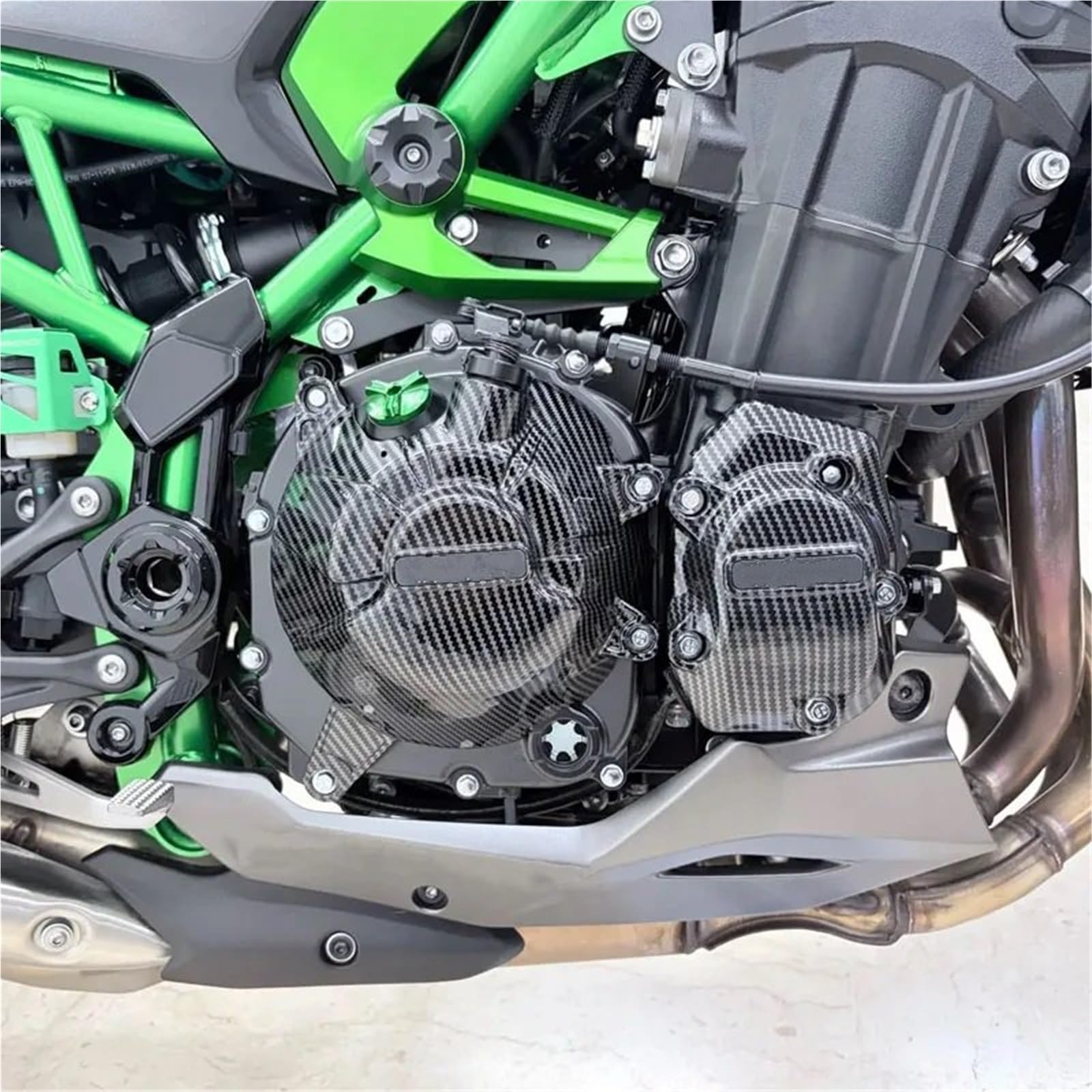 protezione forcella Adatto per KAWASAKI GB Racing Z900 2017-2026 2018 2025 Moto Custodia protettiva coperchio motore(Set S)