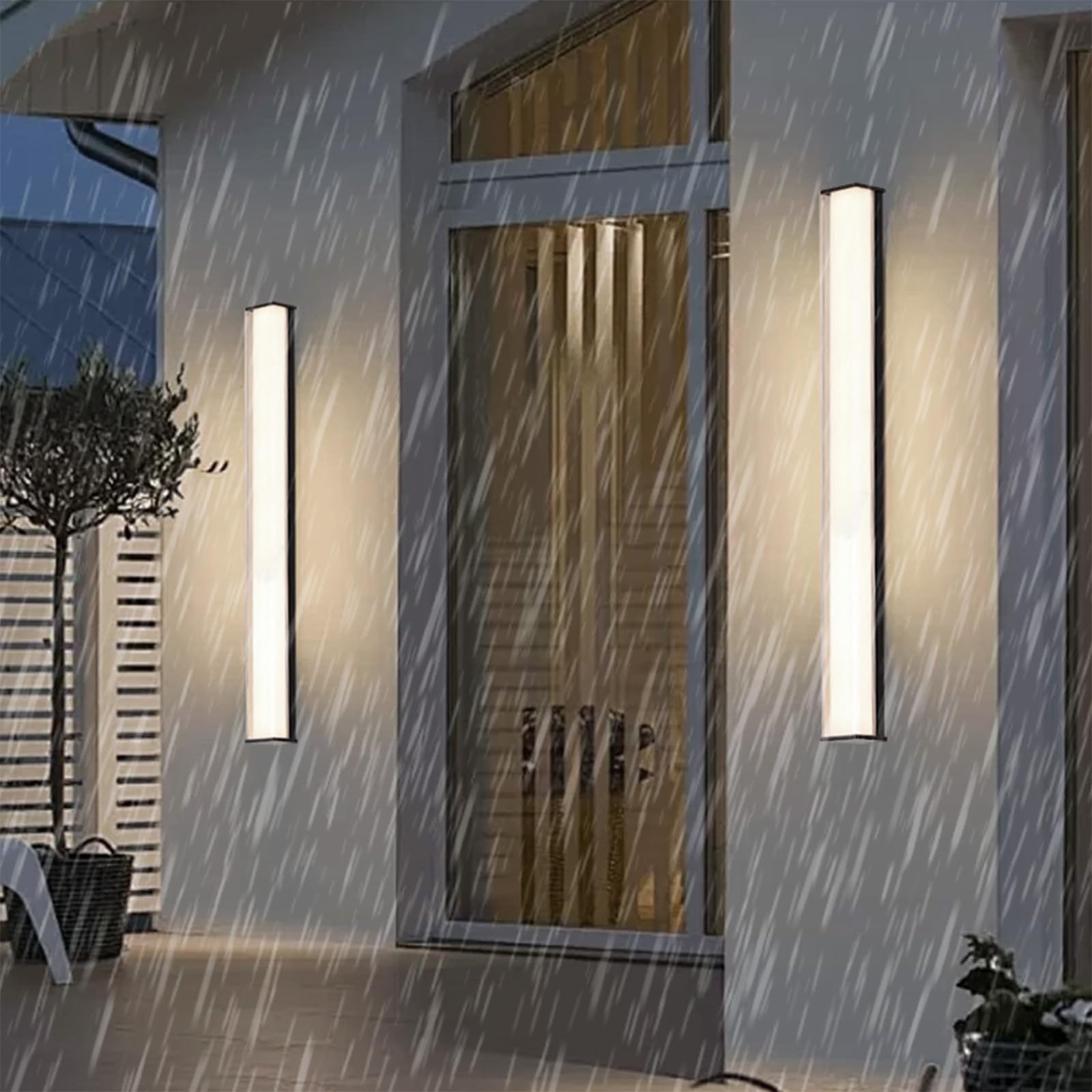 Luminaire mural extérieur LED 60 cm pour illuminer vos soirées sur le balcon