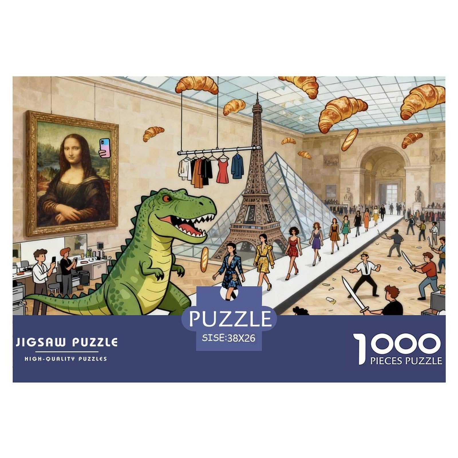 Paris Fashion Week Wooden Jigsaw Puzzle Waterproof 1000 Piece Puzzles for Adults Gifts Impossible Educational Games