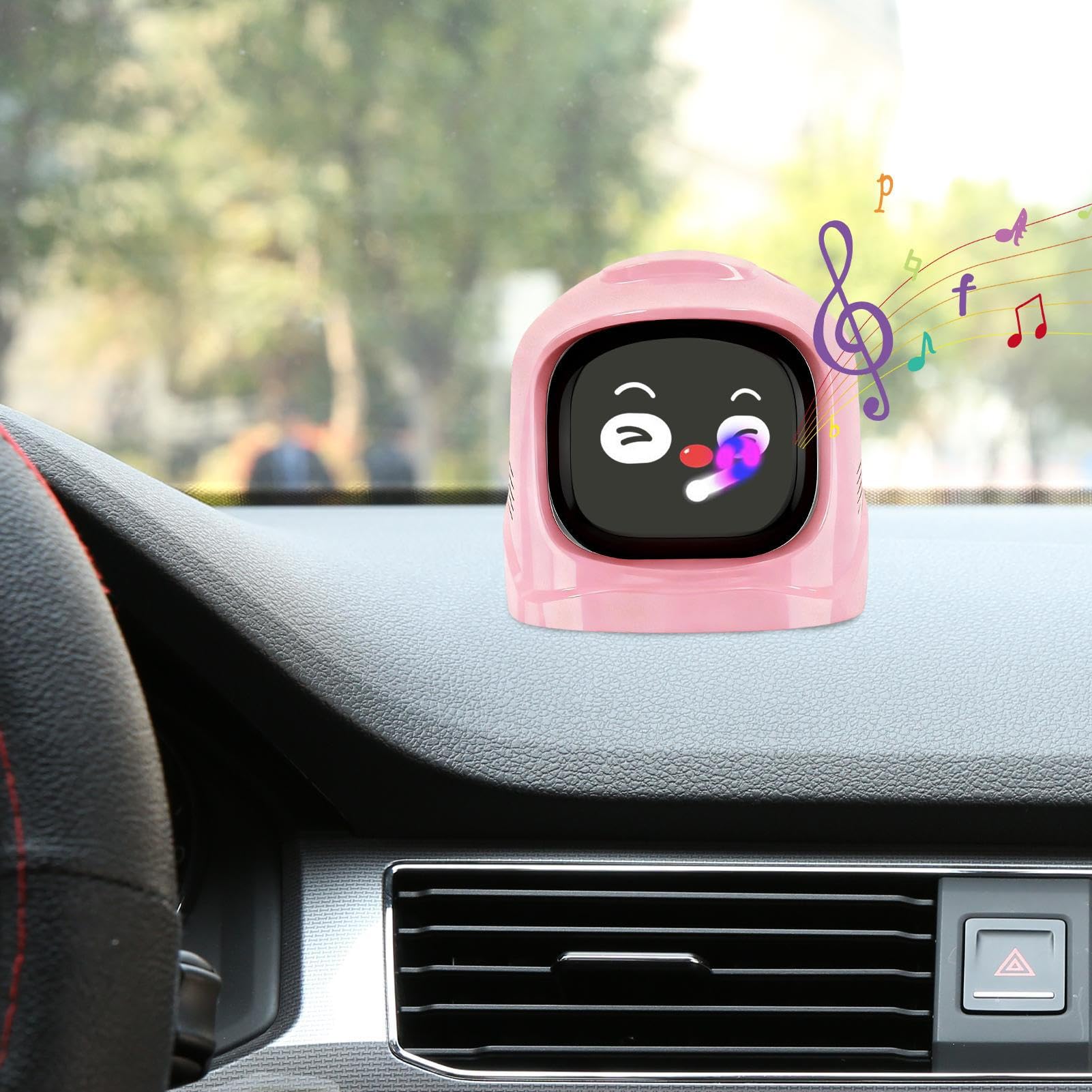 Decorazioni Auto Figurine Auto Divertenti Ricaricabili | Ornamenti Robot Elettrici Per Cruscotto Per Auto Camper SUV Donne Uomini Guidatore Pendolarismo Viaggio Viaggi Lunghi