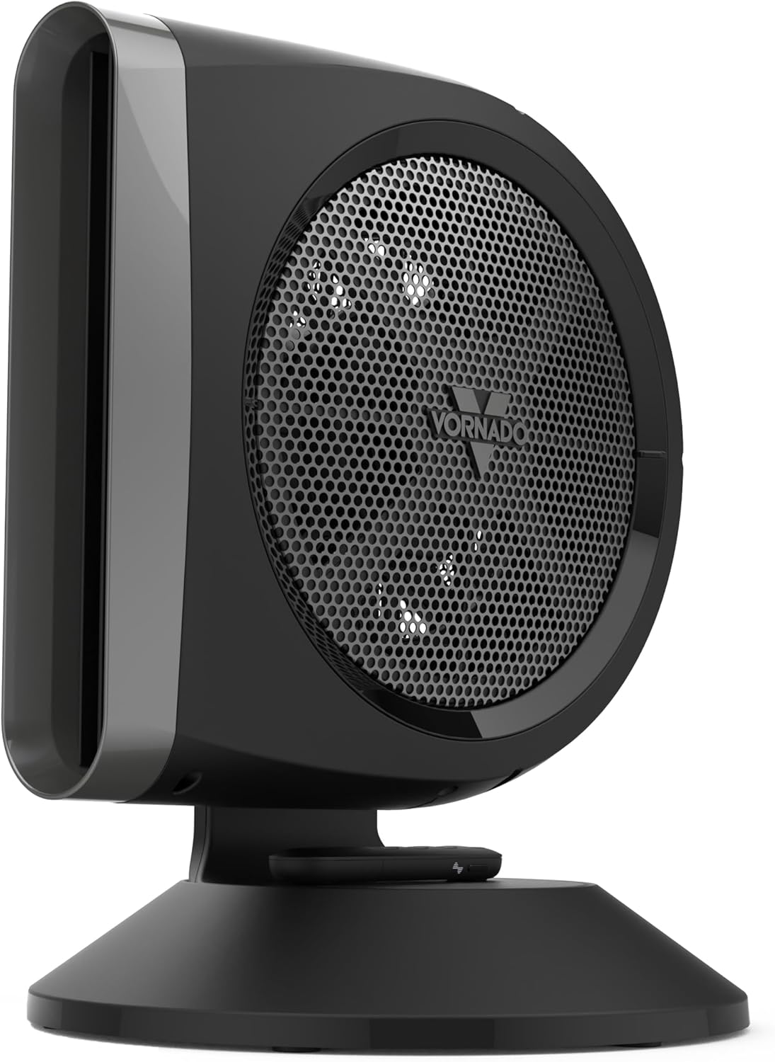 Vornado STRATA™ 8 Omniwave Medium Table Fan, Energy Efficient DC Motor, 10 Electric Fan Speeds, Quiet Operation with Oscillation, Powerful Cooling Solution for Bedroom, Home, and Living Room, Black