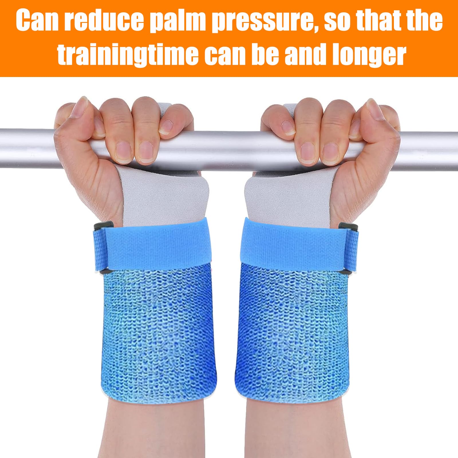 JSTHHTT 2 Juegos Almohadillas de Agarre para Niños, Calleras para Cross Training, Calleras para Crossfit Mujer, Pull-Up Grips para Niños, Guantes de Entrenamiento de Piel