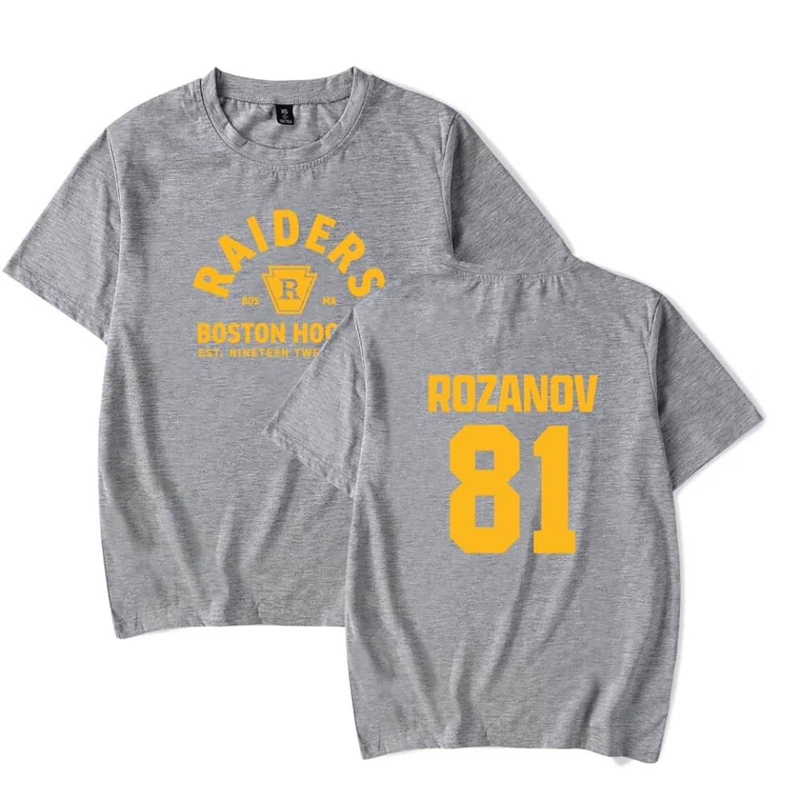 Heated Rivalry Merch T-Shirt Rozanov 81 Print T-Shirt Graphic Tee Unisex O-Neck Kurzarm Fashion Tee Casual Hip-Hop Streetwear Top für Damen & Männer