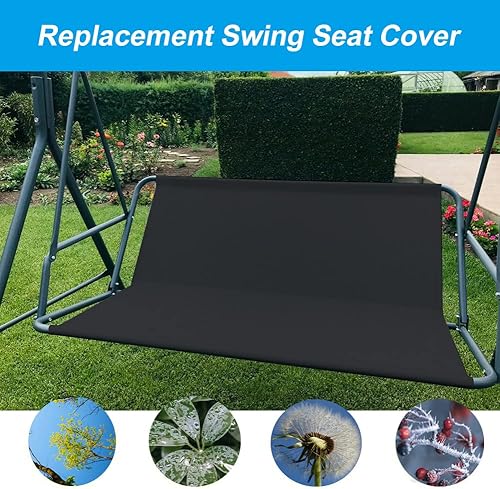Miniatura 5 de Funda de repuesto para asiento de columpio, tela Oxford 600D, impermeable, de 23 asientos, fundas de repuesto para asientos de columpio de patio al