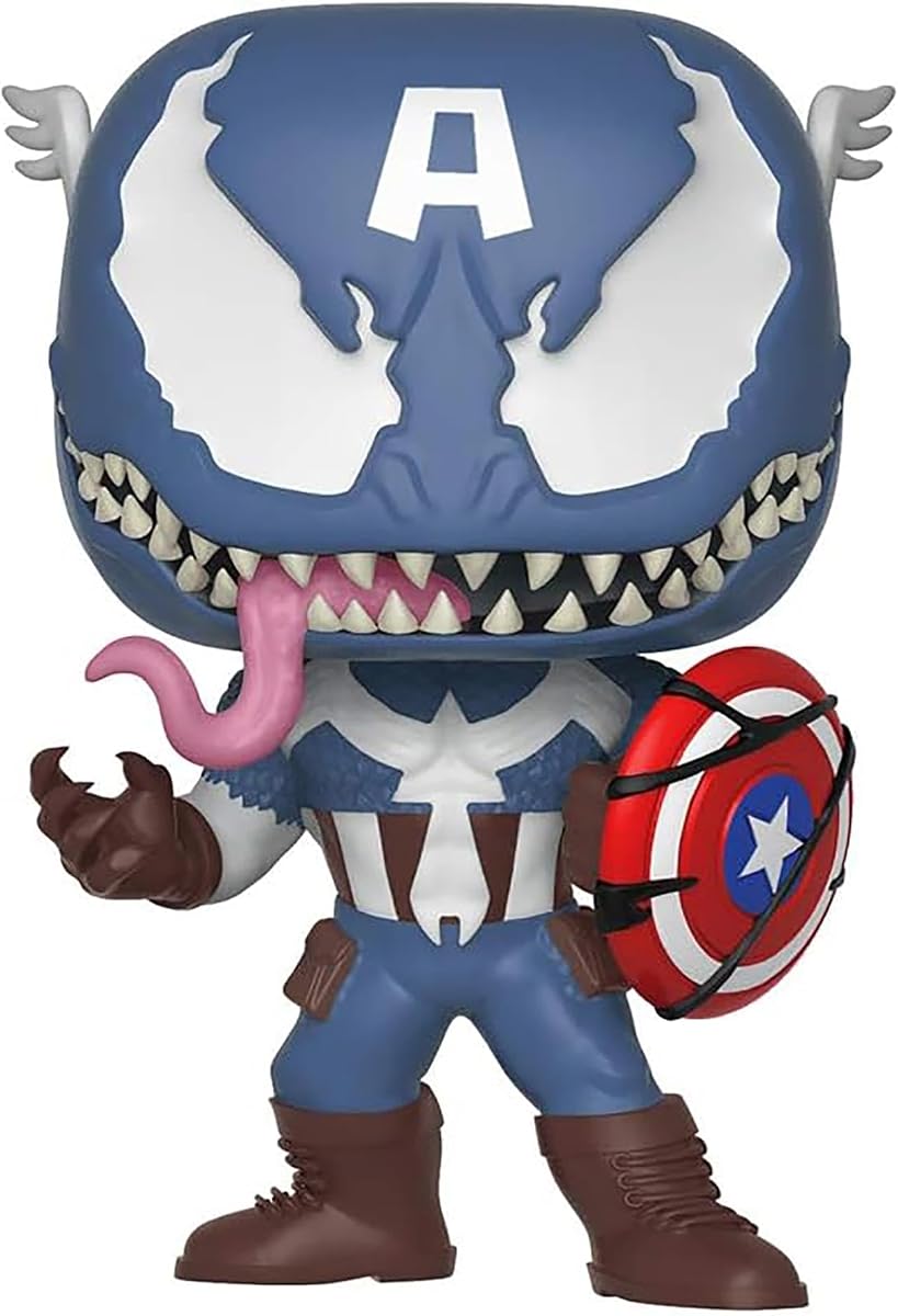 Funko POP!: Marvel: Marvel Venom: Venom Capitán América - Figura coleccionable en vinilo - Idea de regalo - Mercancía oficial - para niños y adultos - Fanáticos de los cómics - Figura modelo para coleccionistas