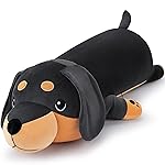 Auspicious beginning 40\'\' Giant Dachshund Dog Plush Stuffed Animal- Large Weiner Dog Pillow Plushies, Large Sleeping Dachshund Body Pillow, Hugging Stuffed Animal, Birthday Gifts for Kids Girls Boys