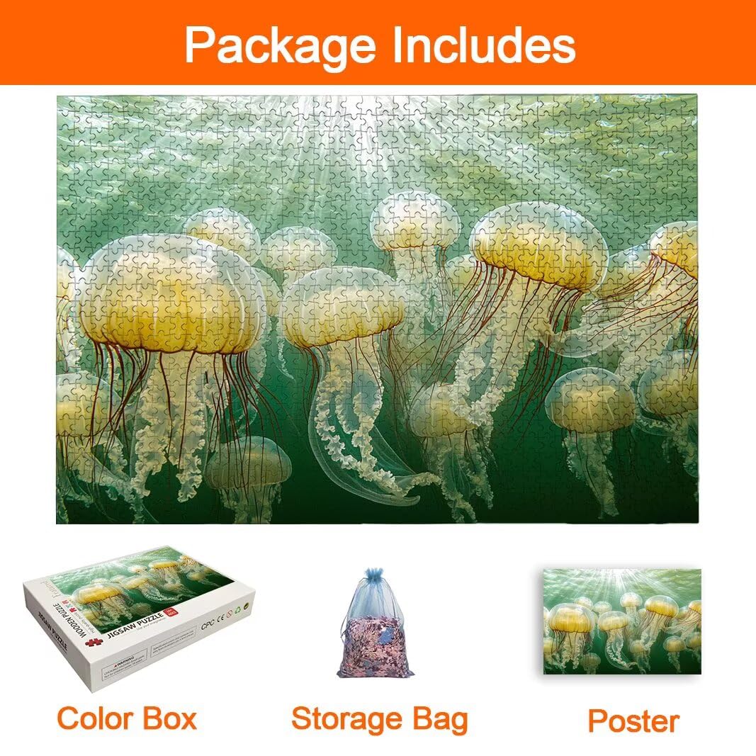 Puzzle dla dorosłych 3000, puzzle meduzy dla dorosłych -8577