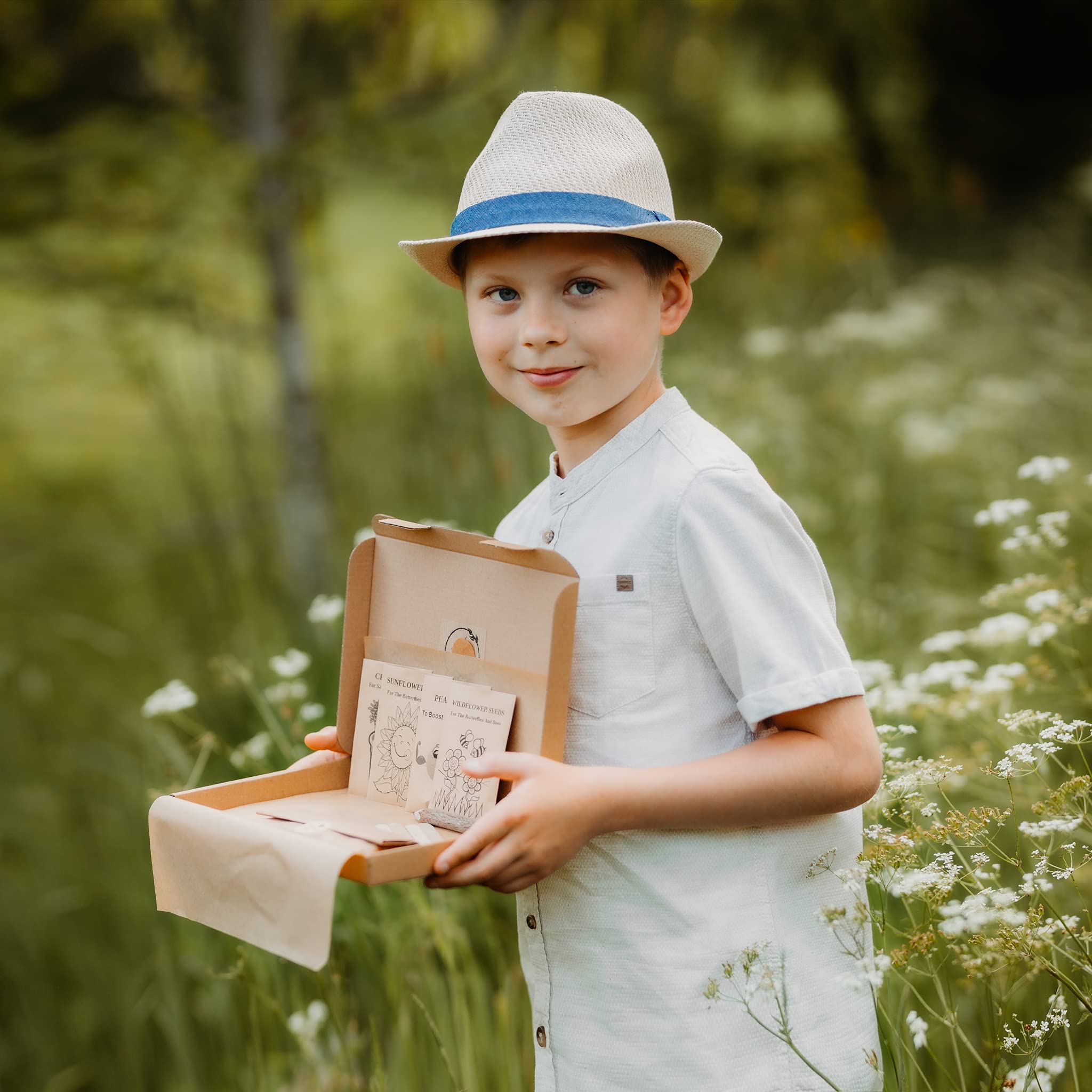 Kids Gardening Set, Grow Your own kit for Children, Wildflower Seeds