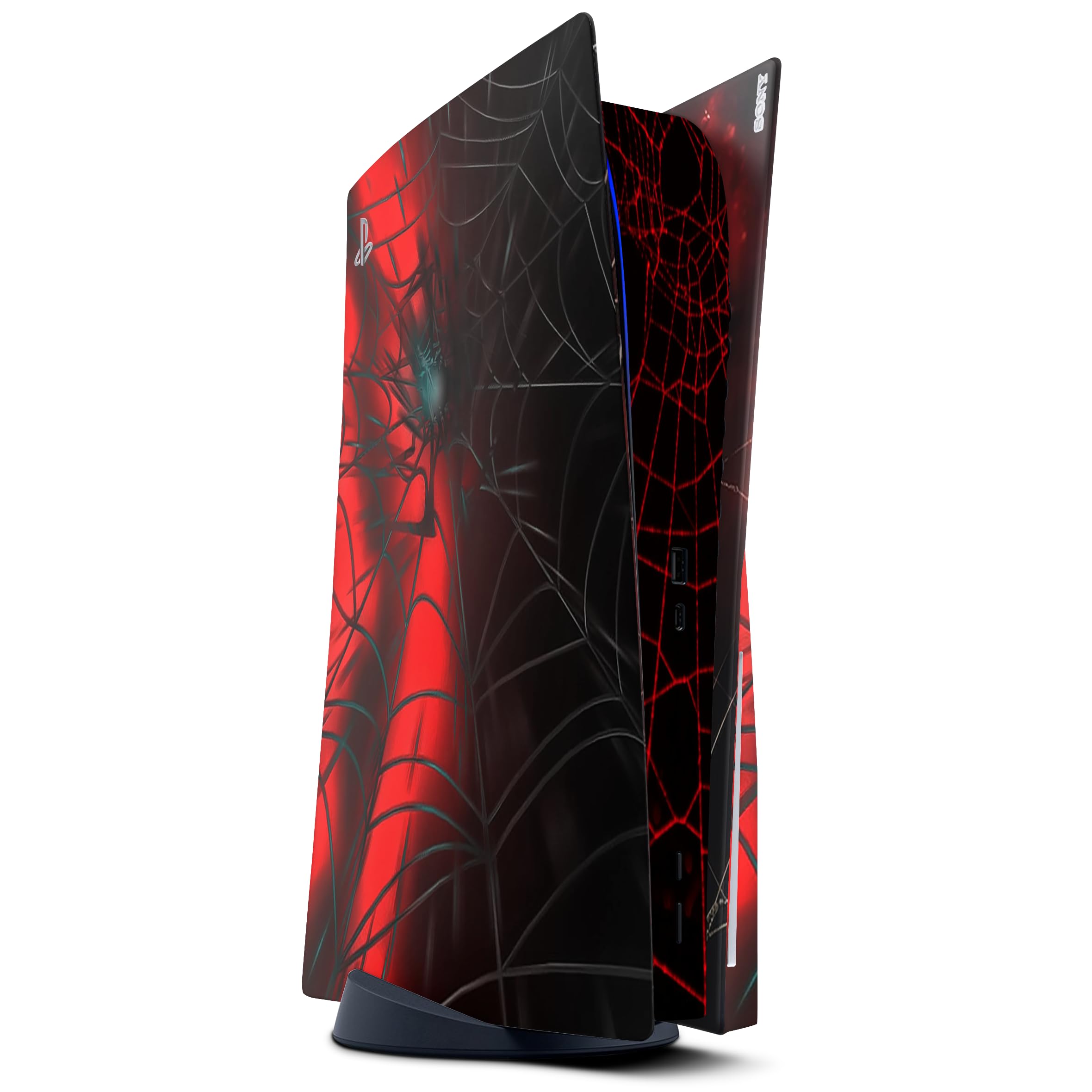 GNG PS5 - Calcomanía de vinilo para consola digital + 2 fundas para controlador
