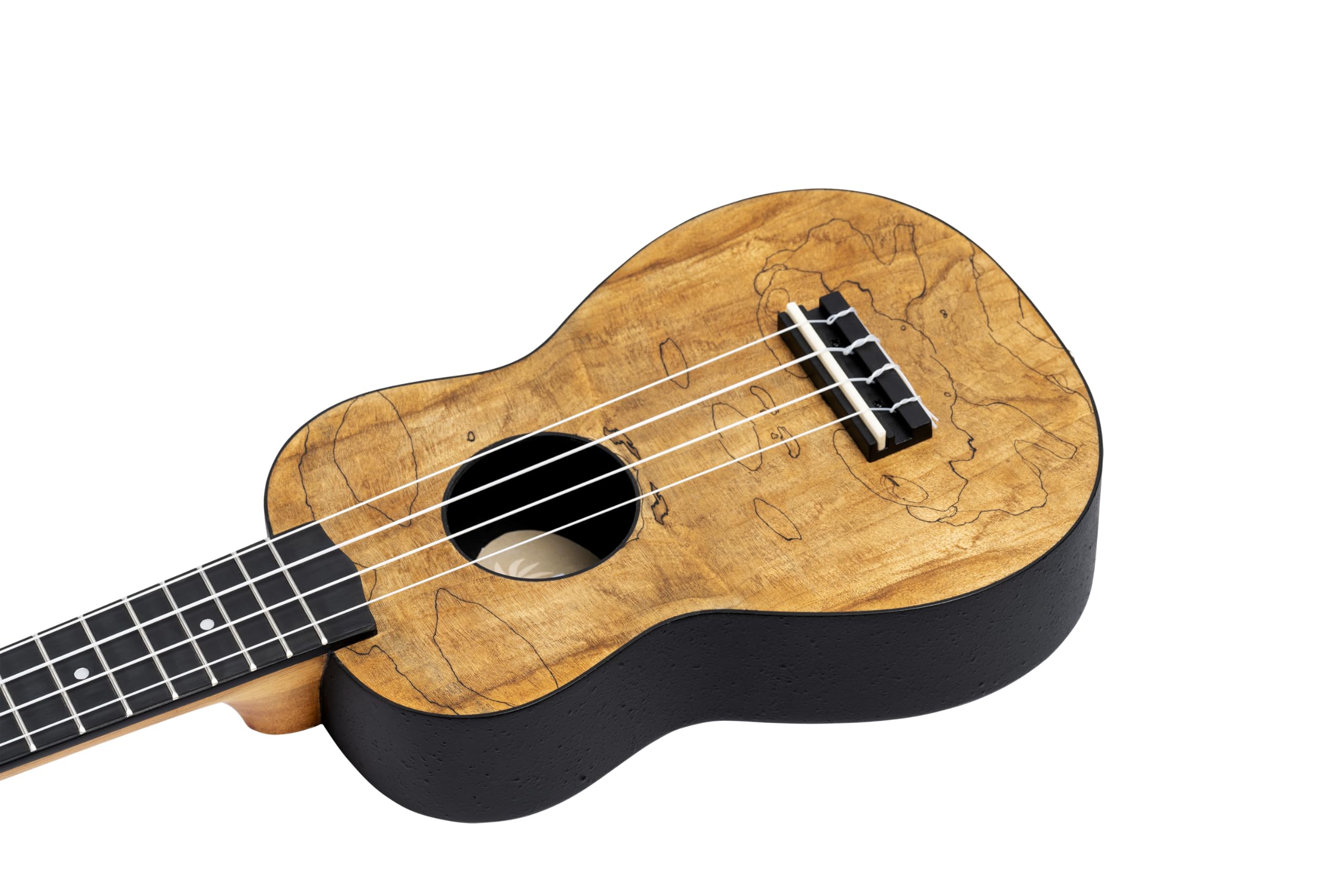 Ortega Guitars Ukulélé Soprano Gaucher – Acoustique – Série Keiki K3 – Accessoires Inclus – Érable échauffé / ABS, Naturel (K3-SPM-L)