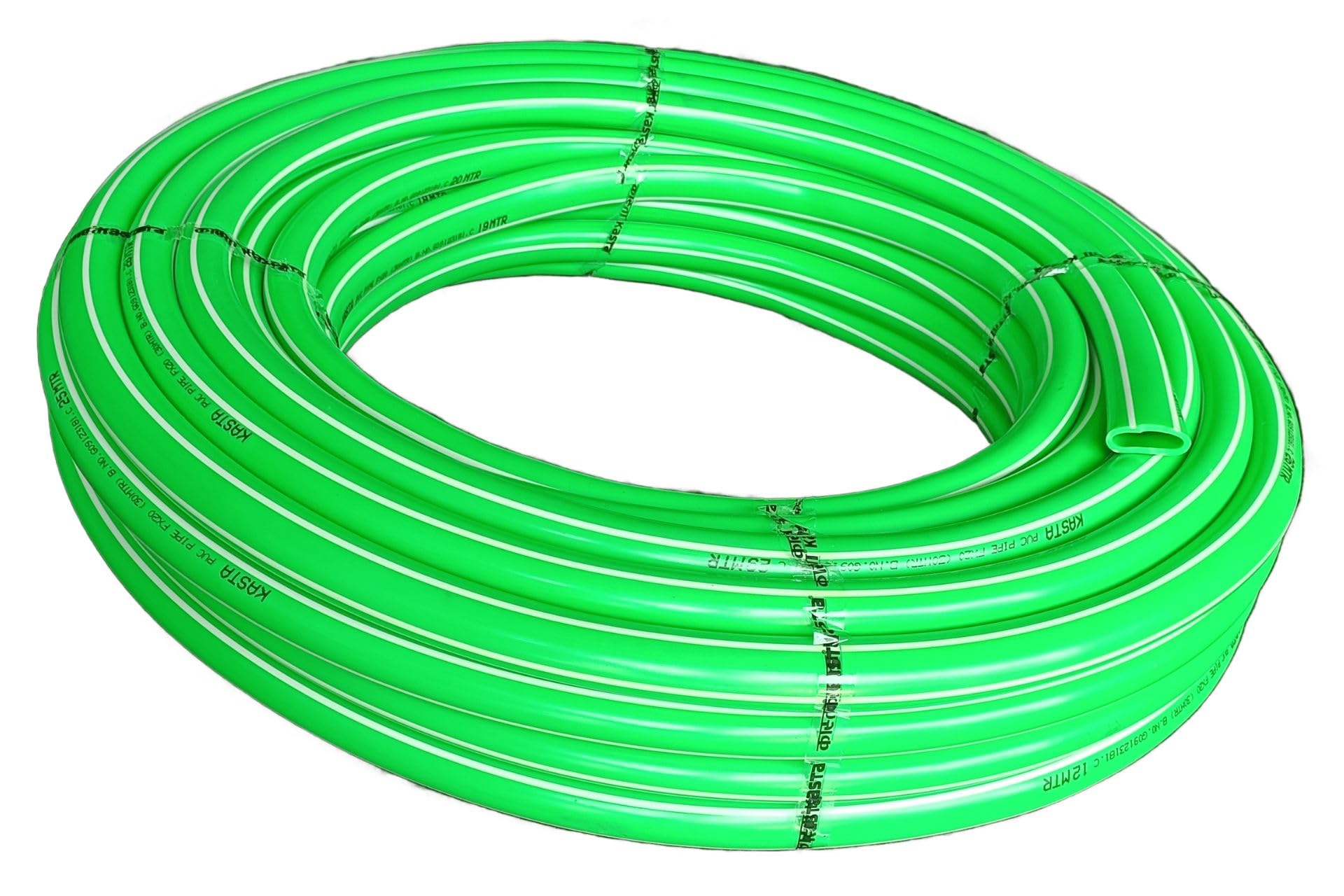 Kasta Protech Green Garden Pipe with White Strip - 30 Meter Roll | Durable Flexible Watering Hose Solution for Home Lawn and Garden - 12.5 mm (1/2" Diameter) (B0CZ1VXH8L) Amazon Price History, Amazon Price Tracker