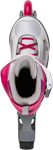 Miniatura 6 de Bladerunner by Rollerblade Phoenix - Patín en línea ajustable para niñas, blanco y fucsia, juvenil, patines en línea de alto rendimiento, para