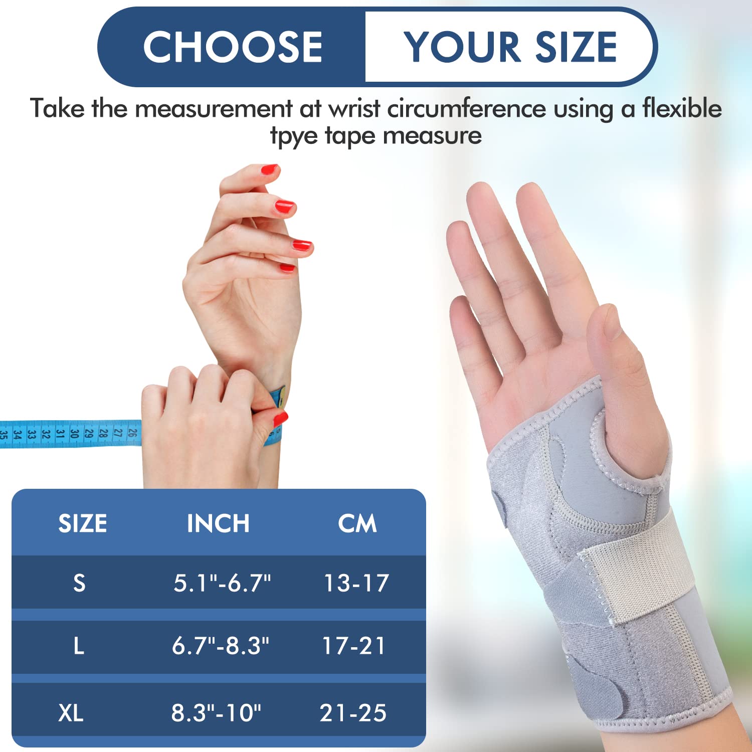 Buy EDNYZAKRN Wrist Splint Night Support, Left Hand Wrist Brace for