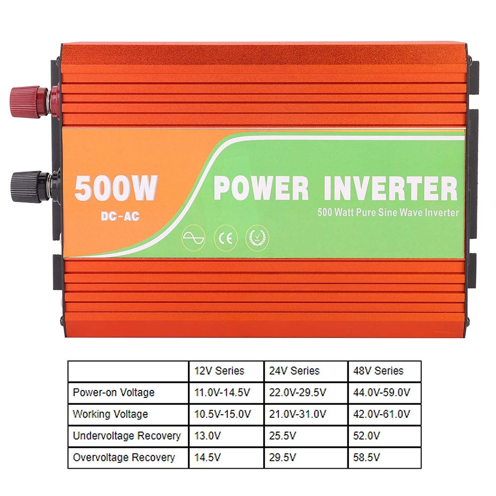 Oumefar 500-W-Wechselrichter mit LCD-Display (12V)