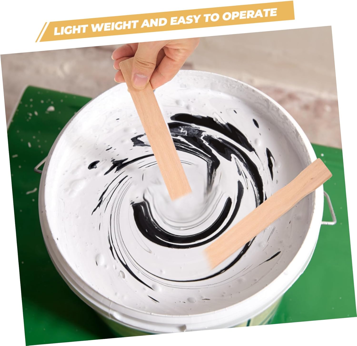 SOLUSTRE 125pcs Sticks Stirring Rod Paint Mixing Stick Wooden Stirring Tools for Easy and Even Mixing
