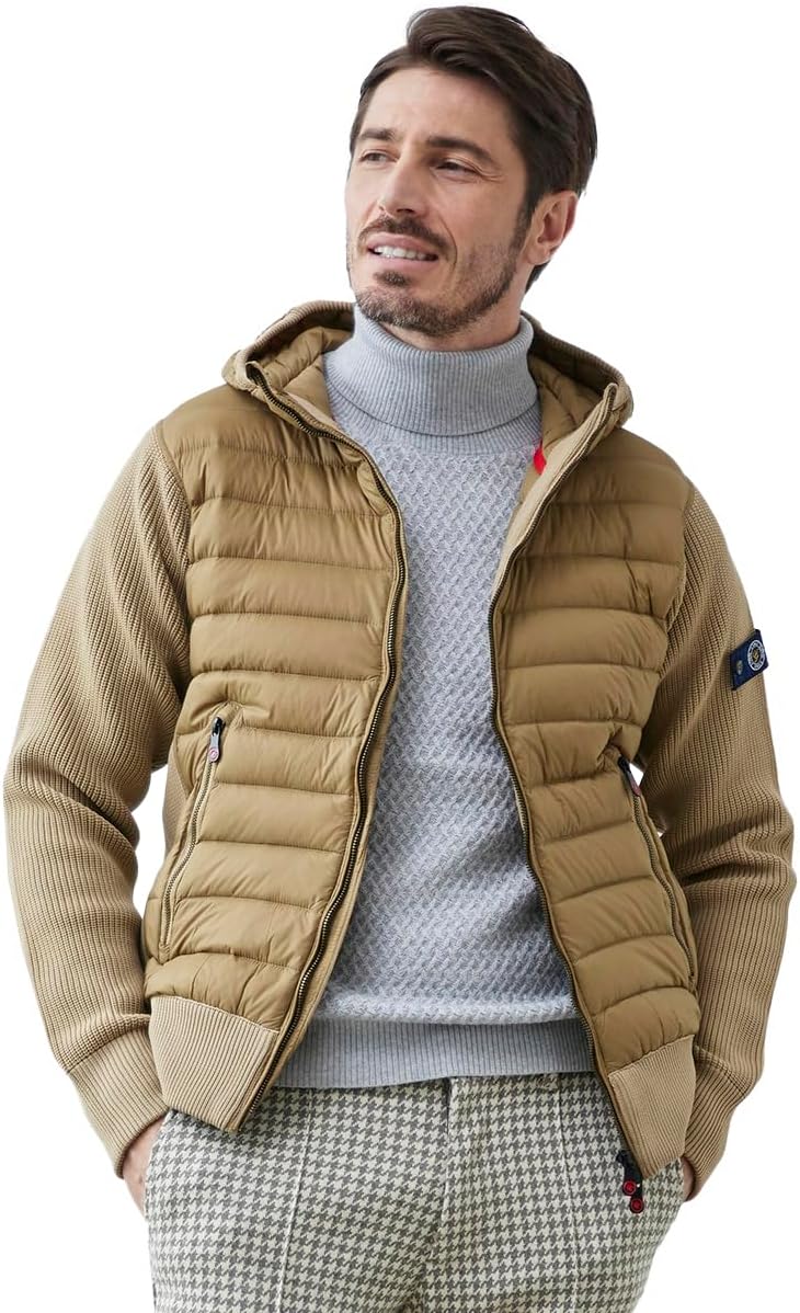 Amazon | [ジーステージ] ニットダウンパーカーブルゾン 800412 ベージュ 44 Sサイズ | コート・ジャケット 通販