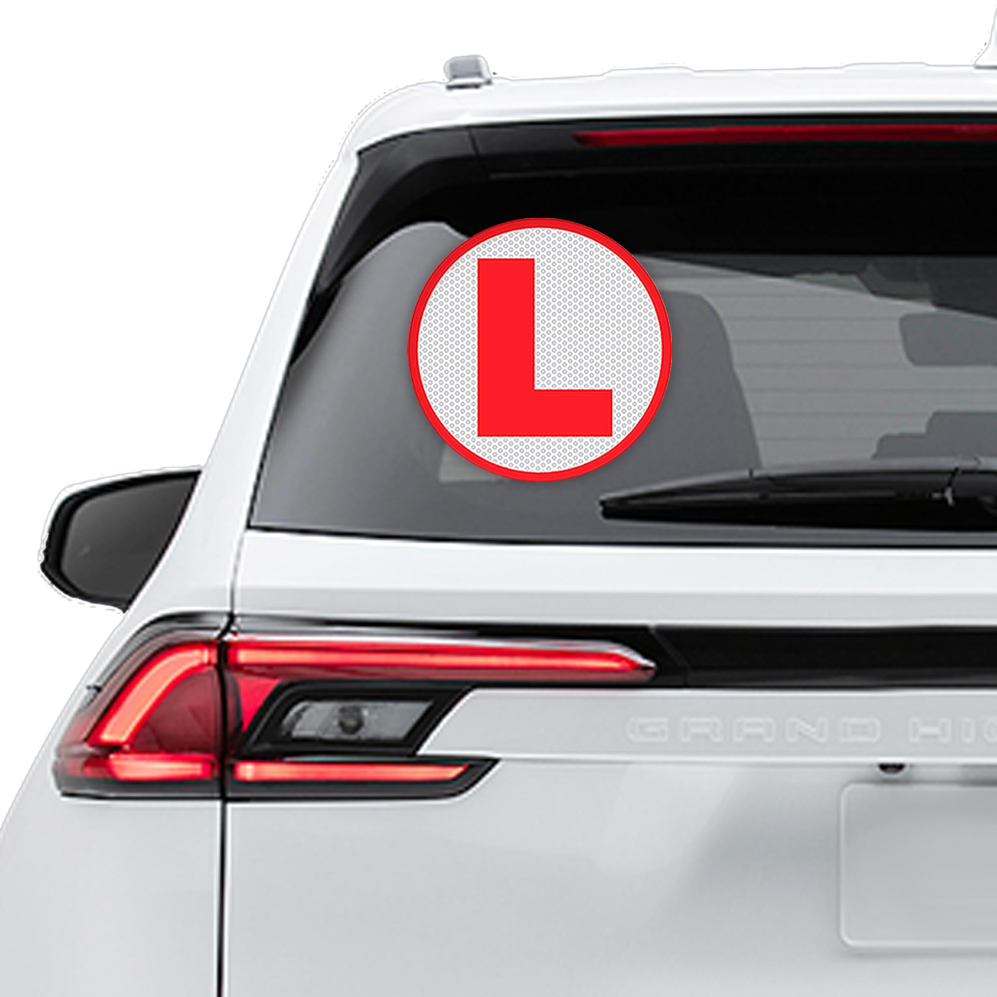 Learning Sign Stickers, 2 Piece Set Stickers, Strong Adhesive Back, Reflective Surface for New Learner